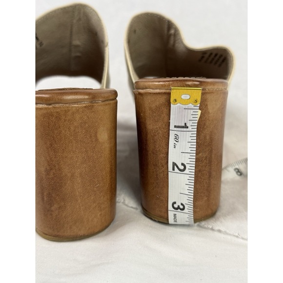 Freebird by Steven Loveland Brown Leather Slide Sandals Platform Women's US 10 - Picture 3 of 12